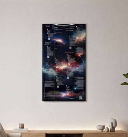 Solar System Edition 2026 als limitierter Alu-Dibond Print in einem hellen Wohnzimmer